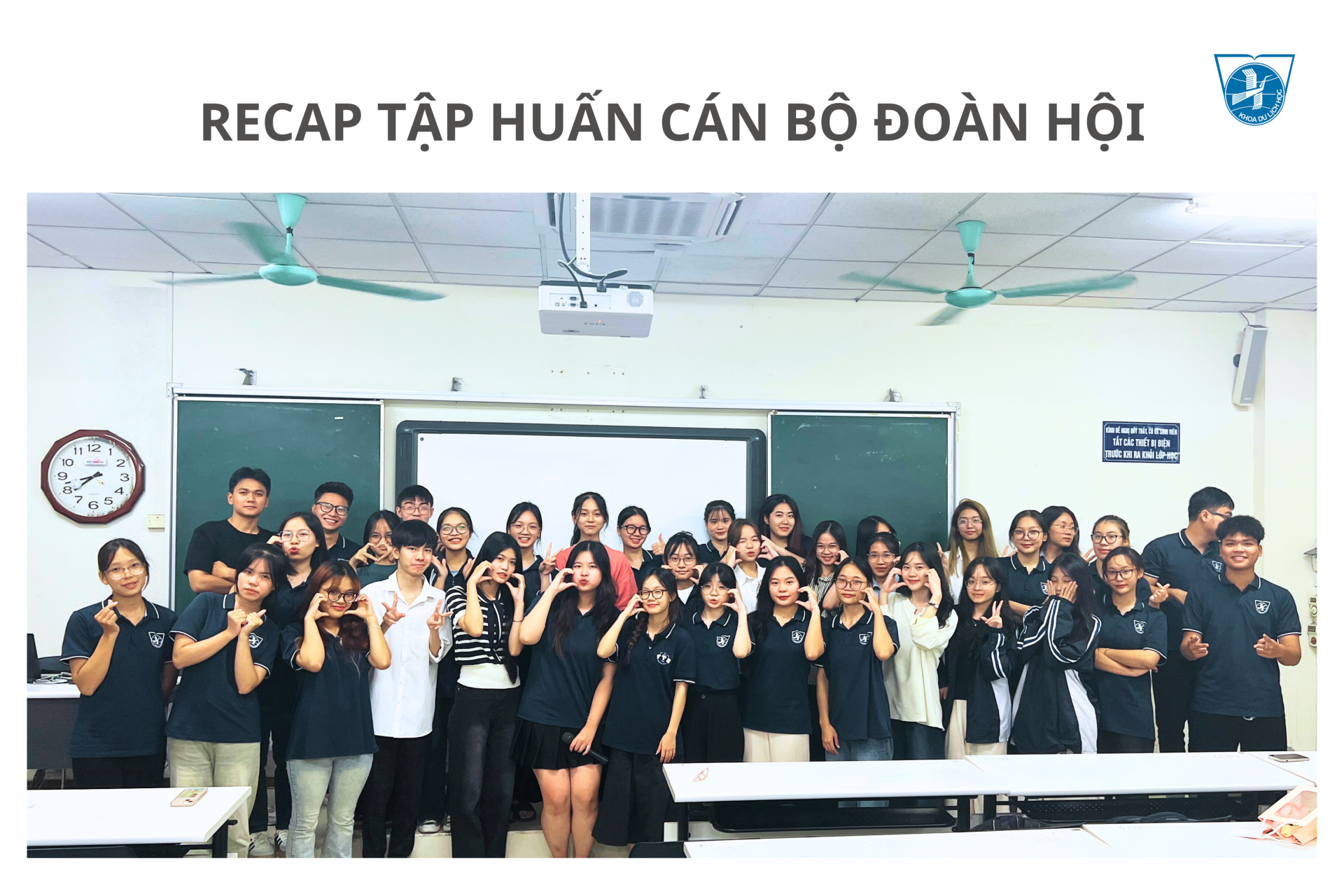 CÙNG NHÌN LẠI KHÔNG KHÍ BUỔI TẬP HUẤN CÁN BỘ ĐOÀN - HỘI NĂM HỌC 2024 - 2025 KHOA DU LỊCH HỌC, USSH