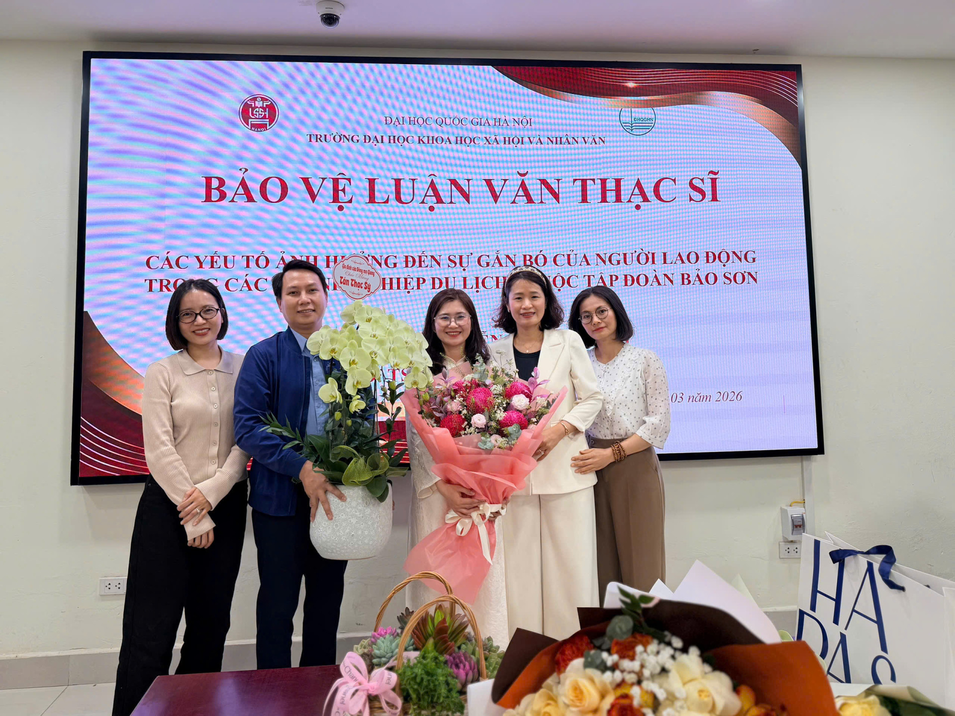 CHÚC MỪNG HỌC VIÊN NGUYỄN THỊ PHƯƠNG BẢO VỆ THÀNH CÔNG LUẬN VĂN THẠC SĨ