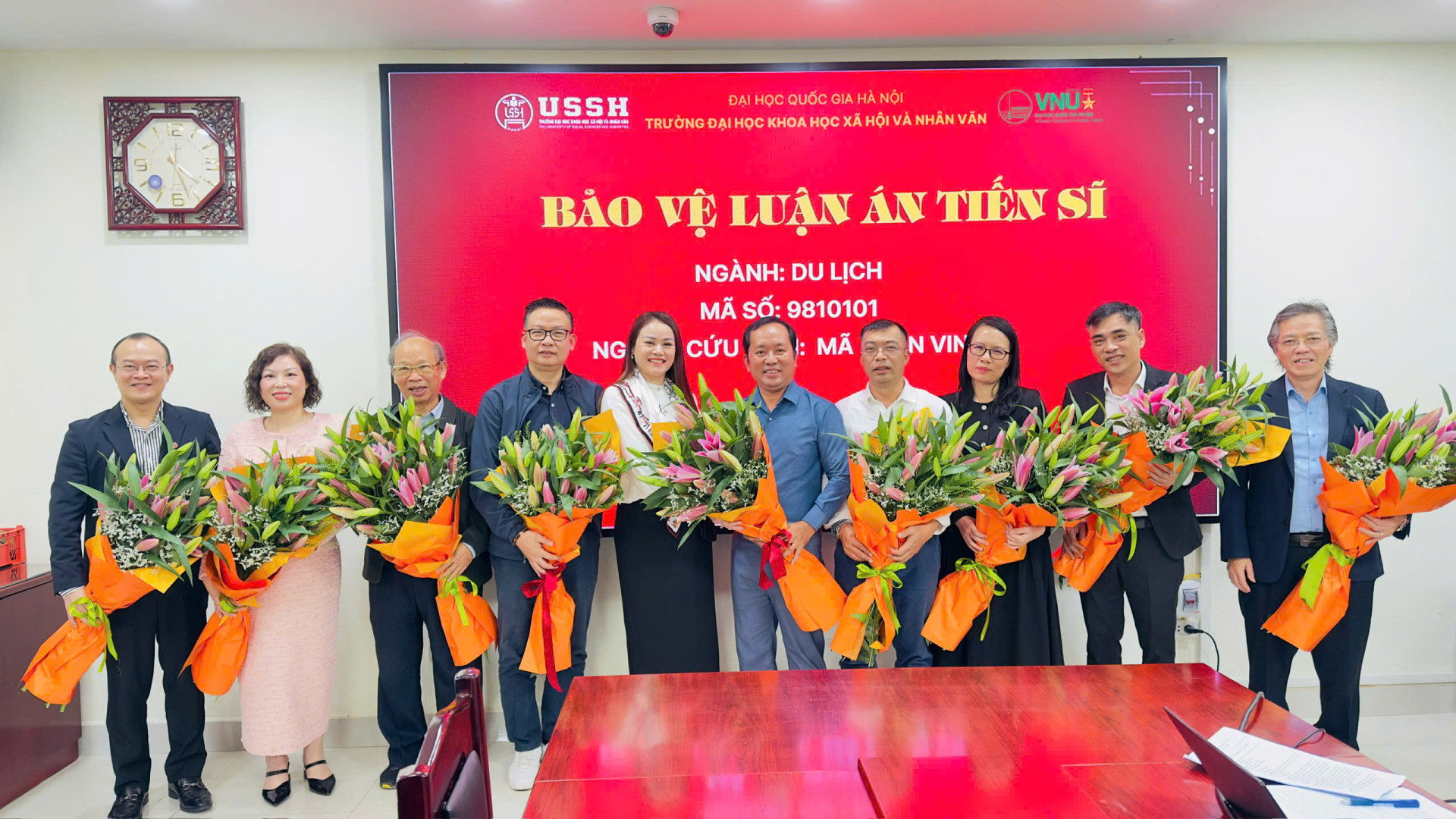 CHÚC MỪNG NCS MÃ XUÂN VINH BẢO VỆ THÀNH CÔNG LUẬN ÁN TIẾN SĨ CẤP ĐẠI HỌC QUỐC GIA